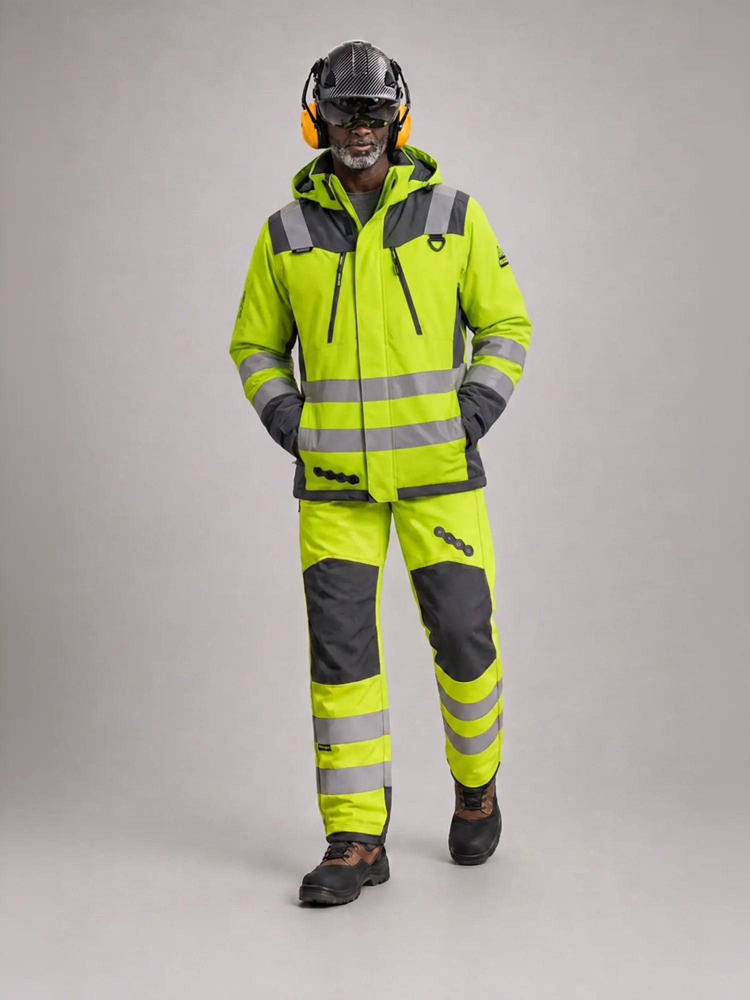 Parka Peregrin Orbital Hombre High Vis – Impermeable Térmica