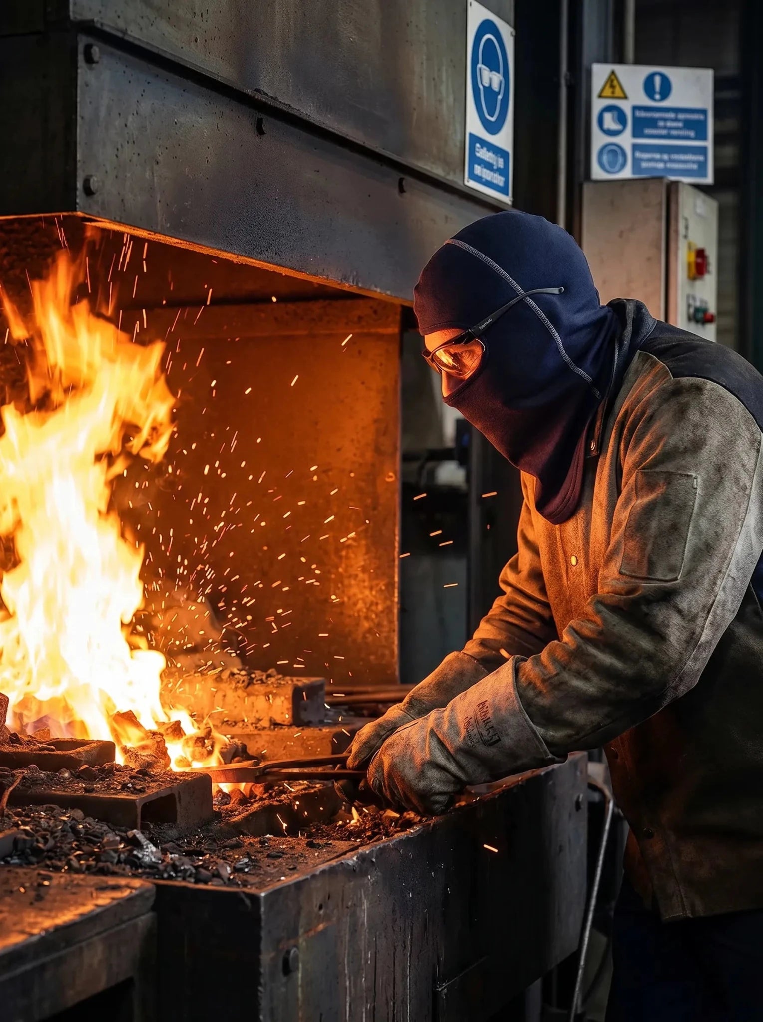 Balaclava Ignífuga Absolute Fire 12 Cal Antiestática Azul – NFPA 2112 - Anditek