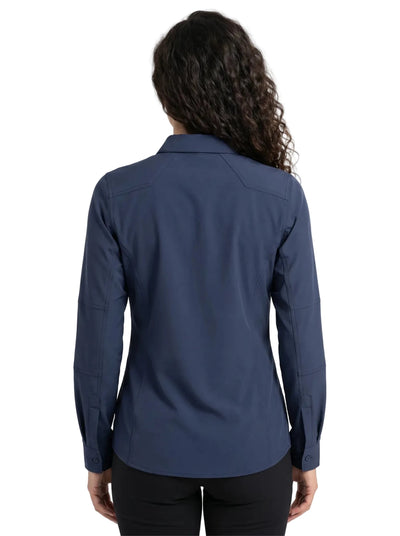 Blusa Técnica Antiácida Mujer OXWEAR Carajás – Tela Elastizada Antidesgarro, UPF 50+ y Corte Slim Fit para Terreno y Oficina - Anditek