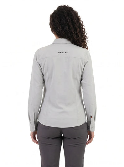 Blusa Técnica Antiácida Mujer OXWEAR Carajás – Tela Elastizada Antidesgarro, UPF 50+ y Corte Slim Fit para Terreno y Oficina - Anditek