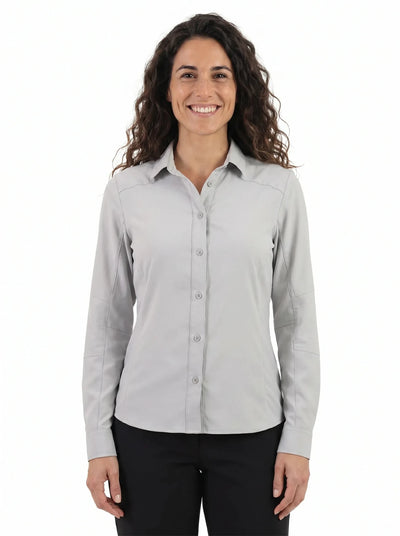 Blusa Técnica Antiácida Mujer OXWEAR Carajás – Tela Elastizada Antidesgarro, UPF 50+ y Corte Slim Fit para Terreno y Oficina - Anditek