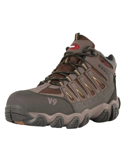 Bota de seguridad V - Flex V9 marrón: impermeable, dieléctrica y antideslizante - Anditek