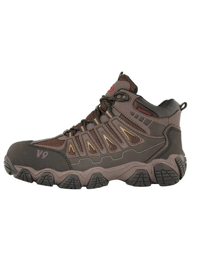 Bota de seguridad V - Flex V9 marrón: impermeable, dieléctrica y antideslizante - Anditek