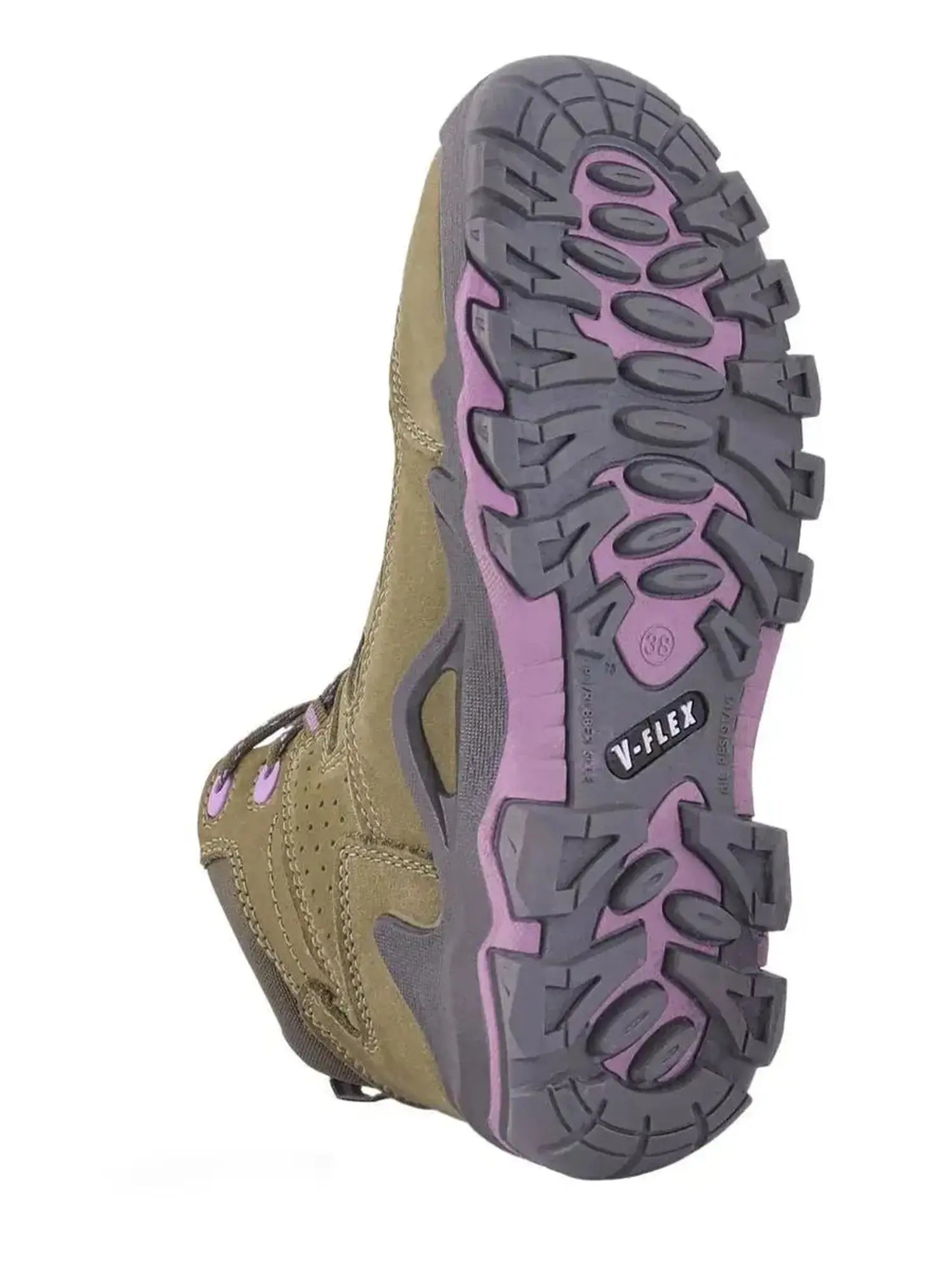 Bota de Seguridad para Mujer V‑Flex V5 – Cuero Nubuck, Antideslizante e Aislante Eléctrica V-FLEX®