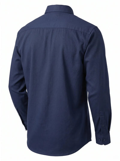 Camisa Ignífuga Antiestática Korvo KFR600 – NFPA 2112 NFPA 70E ASTM F1506 Azul Amarillo Chile - Anditek