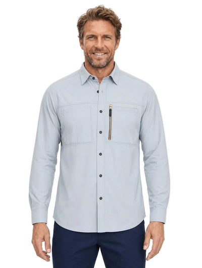 Camisa Técnica Antiácida Hombre Oxwear Kiruna – UPF 50+ Zonas Ventilación Slim Fit Chile - Anditek