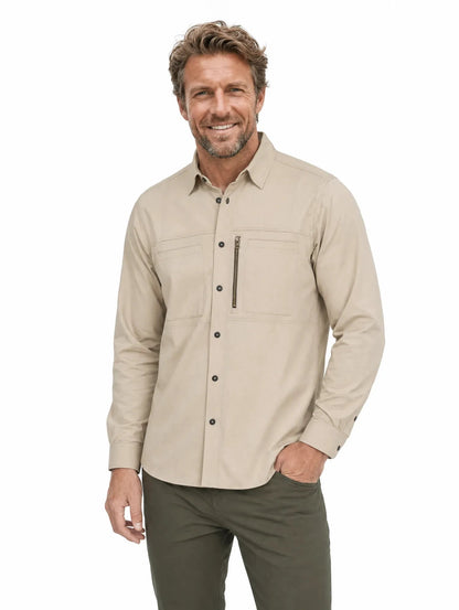 Camisa Técnica Antiácida Hombre Oxwear Kiruna – UPF 50+ Zonas Ventilación Slim Fit Chile - Anditek