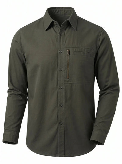 Camisa Técnica Antiácida Hombre Oxwear Kiruna – UPF 50+ Zonas Ventilación Slim Fit Chile - Anditek