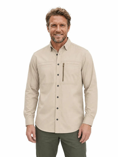 Camisa Técnica Antiácida Hombre Oxwear Kiruna – UPF 50+ Zonas Ventilación Slim Fit Chile - Anditek