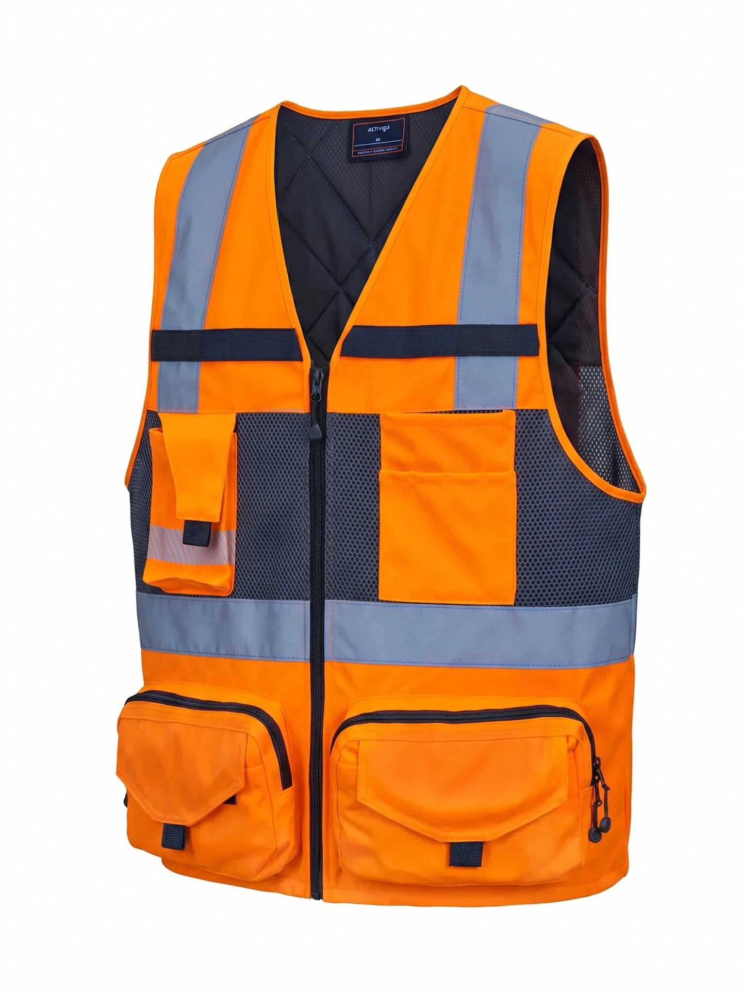 Chaleco Geólogo Activex Copper Reflectante 360° – Naranja y Verde | Anditek Chile - Anditek