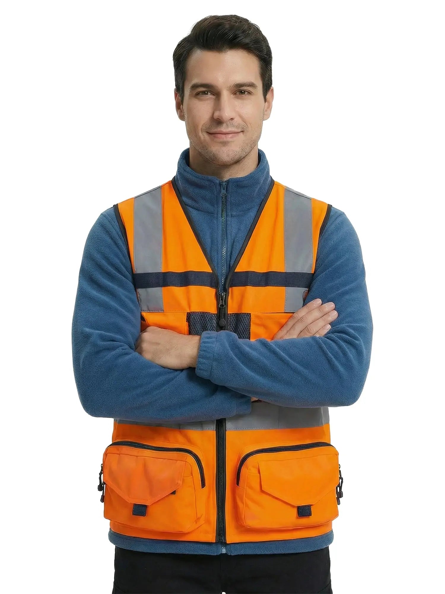Chaleco Geólogo Activex Copper Reflectante 360° Naranja Verde
