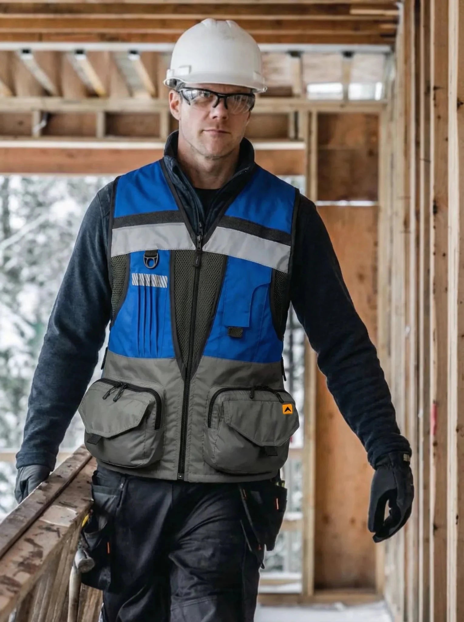 Chaleco Geólogo AVG3 Hombre Anditek® – 7 Bolsillos Reflectantes 3M™ 360° Chile - Anditek