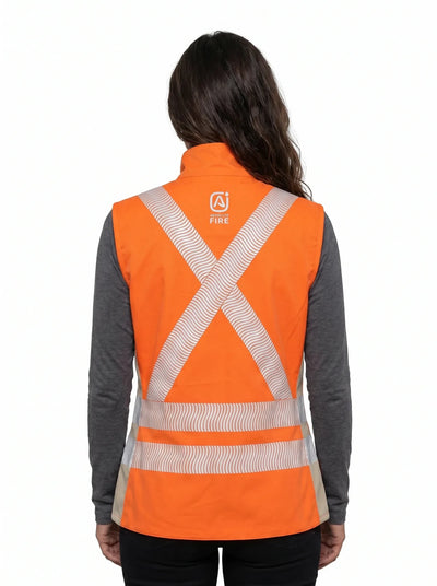 Chaleco Geólogo Ignífugo Mujer Activex® FRSVT – Certificado NFPA 2112, NFPA 70E y EN 13034 con Diseño Anatómico Femenino - Anditek
