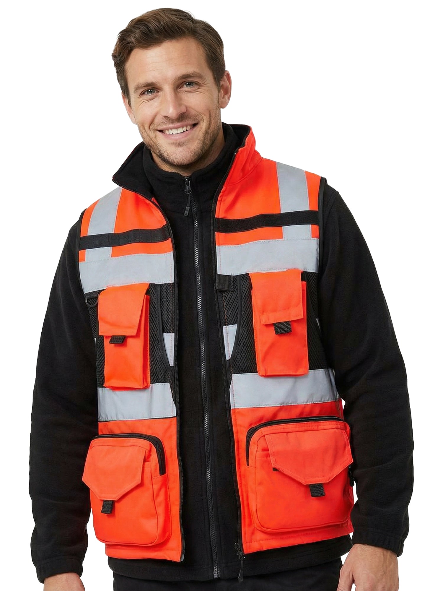 Chaleco Geólogo Miner Rojo con Cuello - Anditek