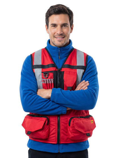 Chaleco Geólogo N1 Hombre Rojo Anditek - Anditek