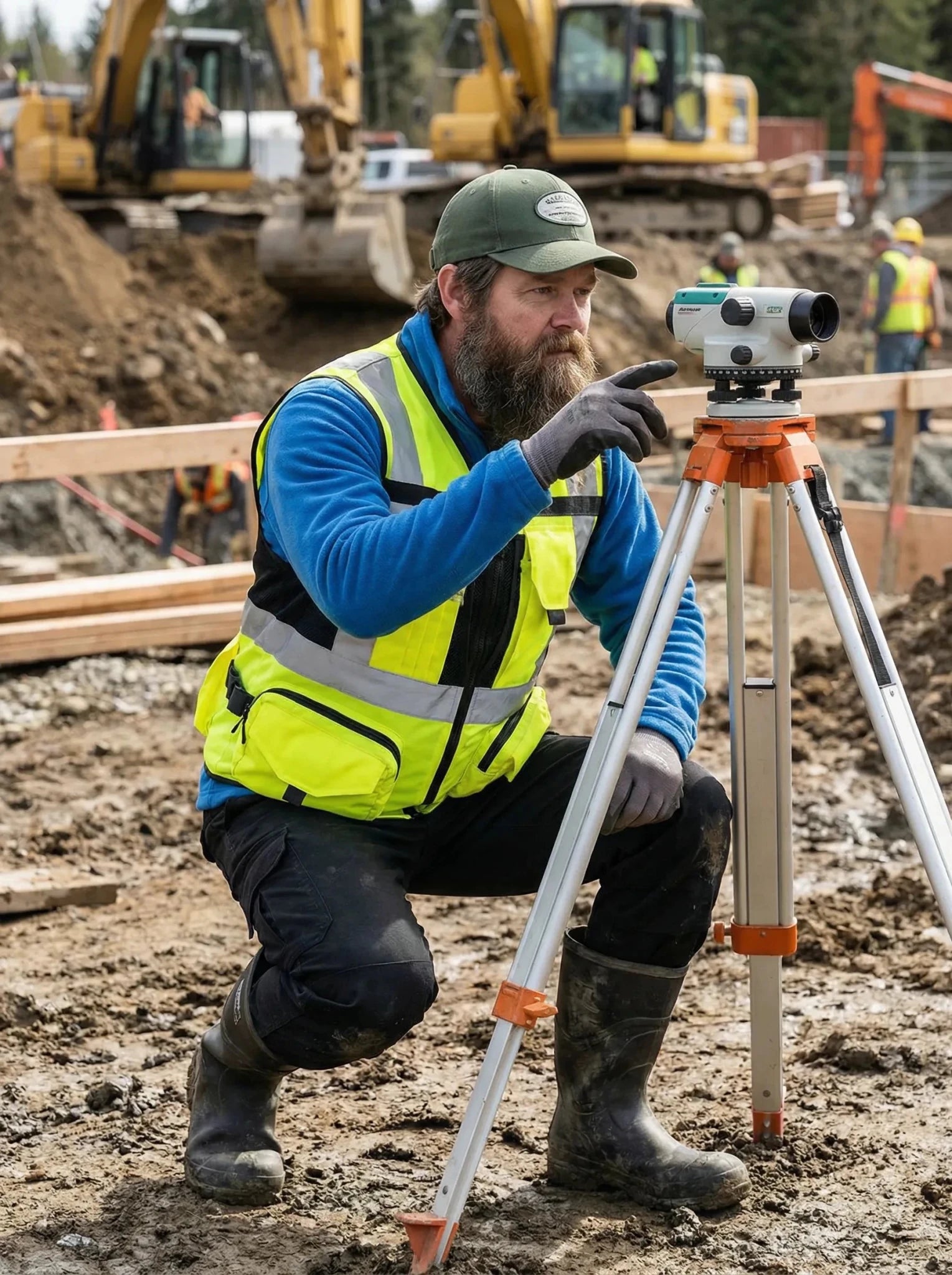 Chaleco Geólogo N1 Hombre Verde Anditek® – NCh3254 Reflectantes 3M™ 360° Chile - Anditek