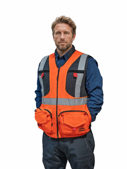 Chaleco Geólogo N1 Gamma Peregrin Unisex con Luces LED – High Vis Premium