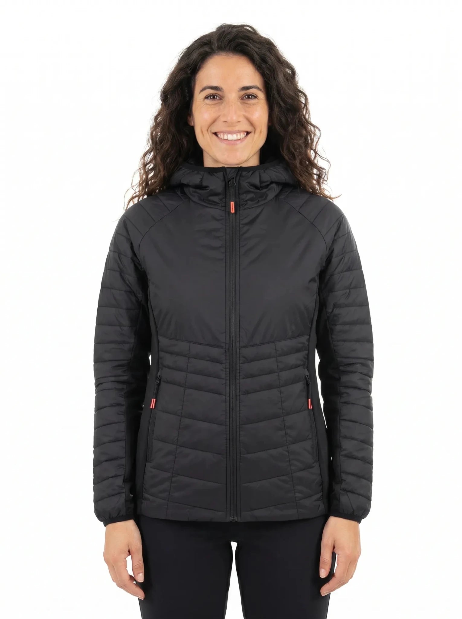 Chaqueta Híbrida Mujer OXWEAR Onyx – Thermaloft® Hidrófugo + Paneles +FLEX® Elásticos para Outdoor y Uso Diario - Anditek
