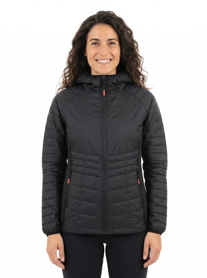 Chaqueta Híbrida Mujer OXWEAR Onyx – Thermaloft® Hidrófugo + Paneles +FLEX® Elásticos para Outdoor y Uso Diario - Anditek