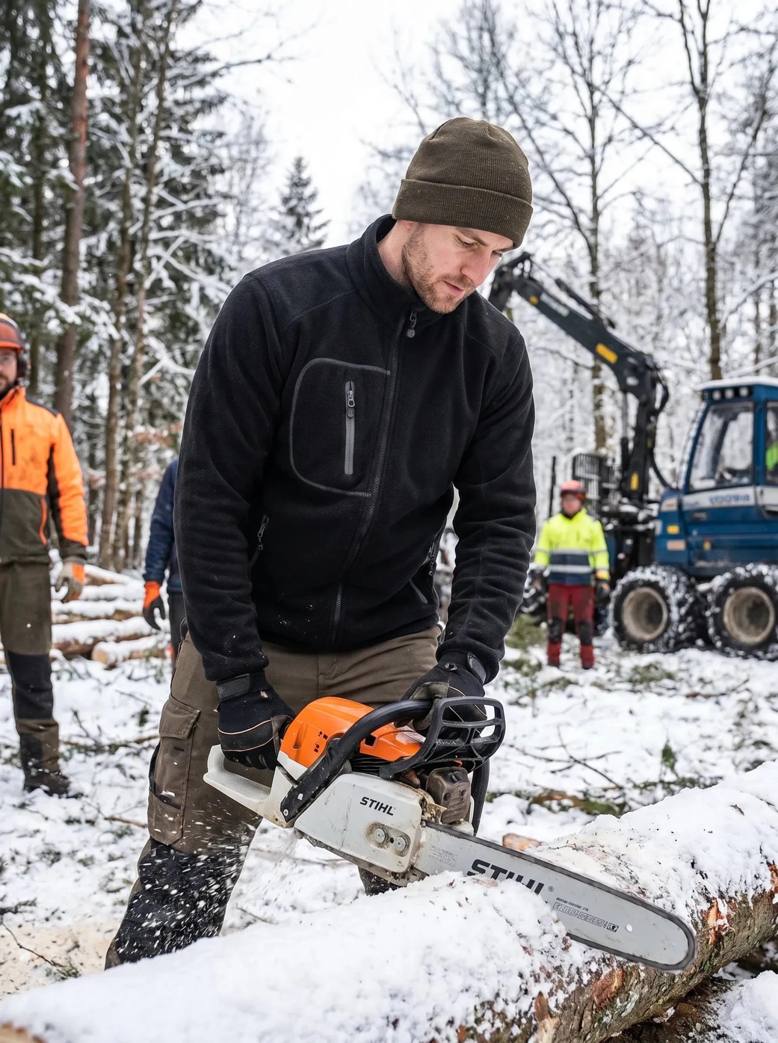 Chaqueta Micropolar Hombre Absolute Zero Polartec® W - 4600 – Hidrofóbica Windproof Antipilling Chile - Anditek