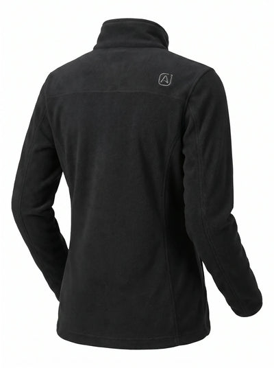 Chaqueta Micropolar Mujer Absolute Zero Polartec® W - 4600 – Hidrofóbica Antipilling Negro Chile - Anditek