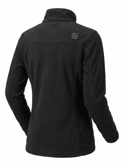 Chaqueta Micropolar Mujer Absolute Zero Polartec® W - 4600 – Hidrofóbica Antipilling Negro Chile - Anditek