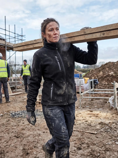 Chaqueta Micropolar Mujer Absolute Zero Polartec® W - 4600 – Hidrofóbica Antipilling Negro Chile - Anditek