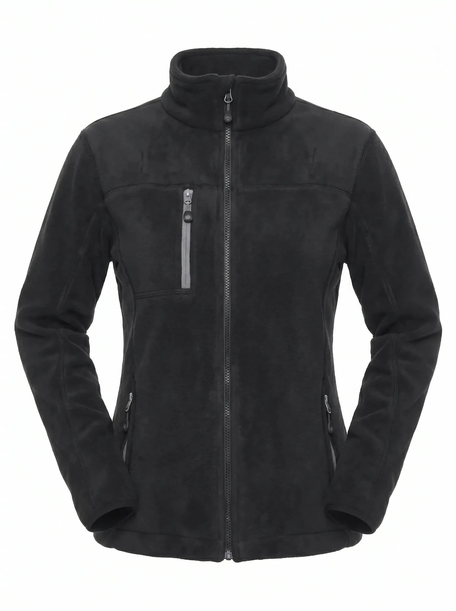 Chaqueta Micropolar Mujer Absolute Zero Polartec® W - 4600 – Hidrofóbica Antipilling Negro Chile - Anditek