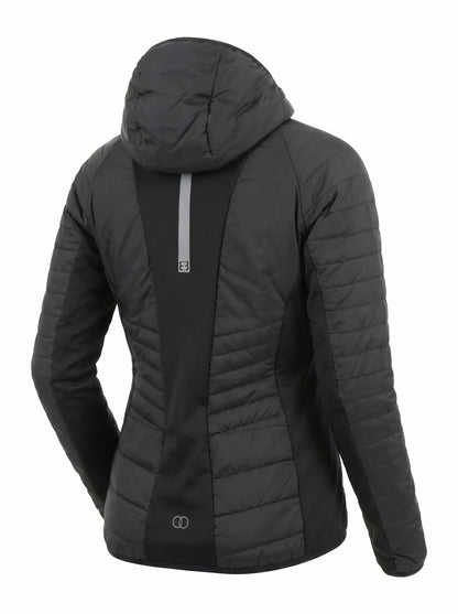 Chaqueta Híbrida Mujer OXWEAR Onyx – Thermaloft® Hidrófugo + Paneles +FLEX® Elásticos para Outdoor y Uso Diario