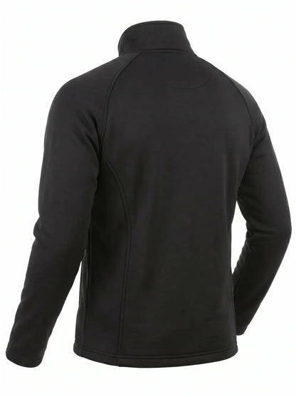 Polar Técnico Hombre Oxwear Cooper – Thermafleece® +FLEX® Medio Cierre Negro y Azul Patrol Chile