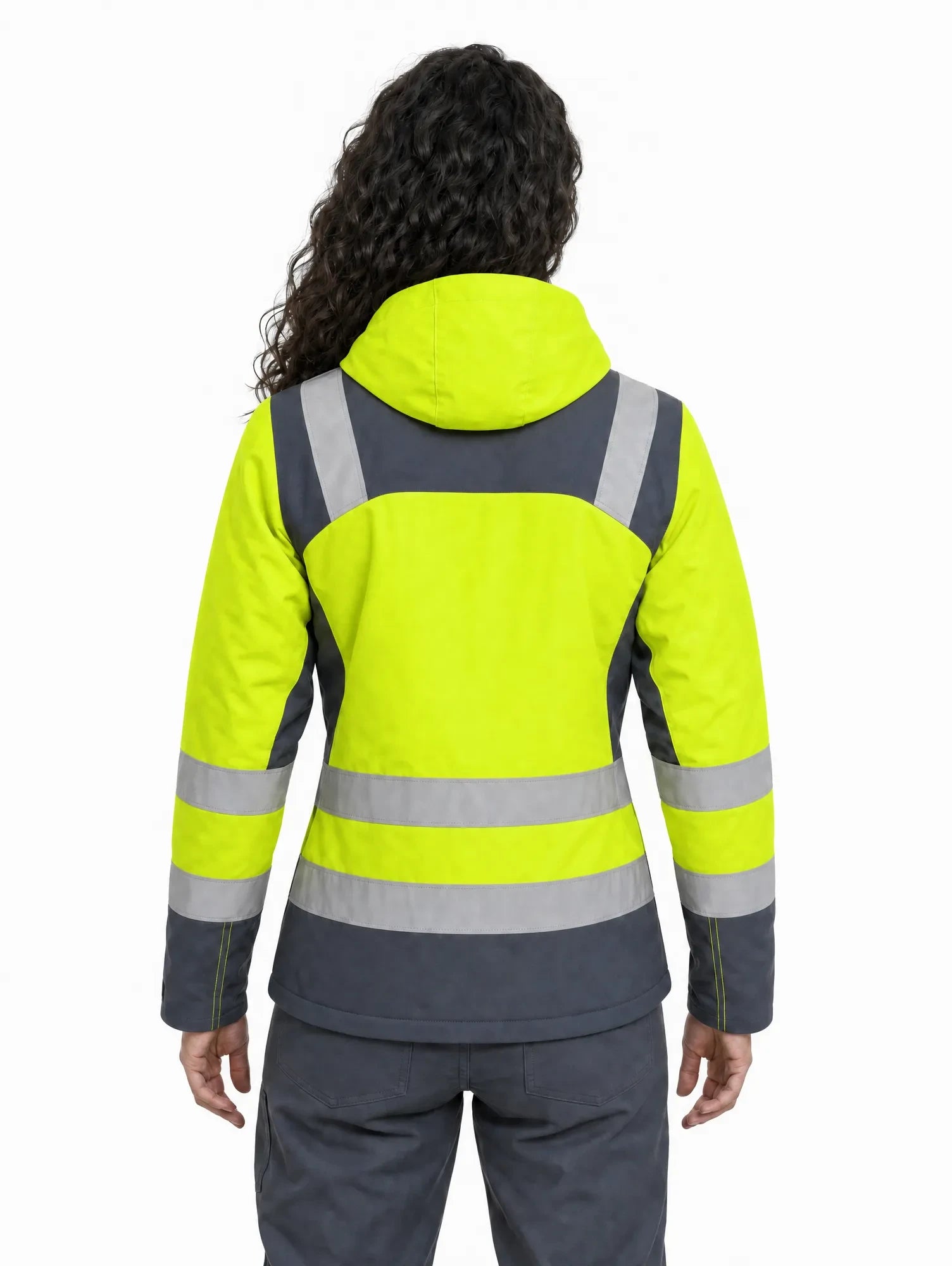 Parka Peregrin Orbital Mujer High Vis Naranjo / Amarillo – Impermeable Térmica EN 343 Clase 3:2