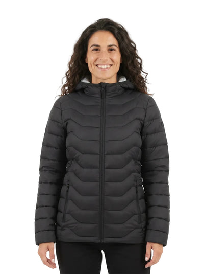 Chaqueta Térmica Mujer OXWEAR Goldstrike – Thermaloft® Hidrófugo, Gorro Desmontable y Diseño Ultra Liviano para Invierno - Anditek