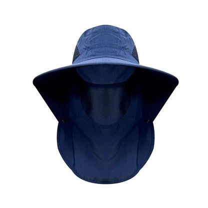 Gorro Legionario Azul con Cubrenuca y Tapa Boca – Protección UV - Anditek