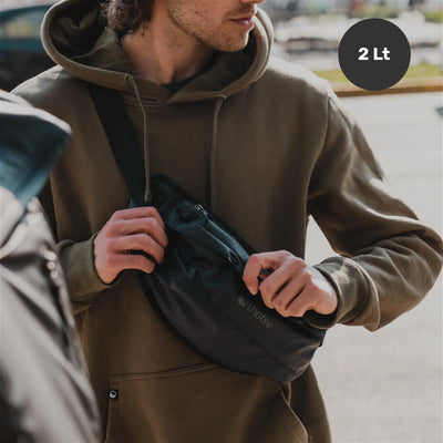 Banano K2 2L puesto en la cintura