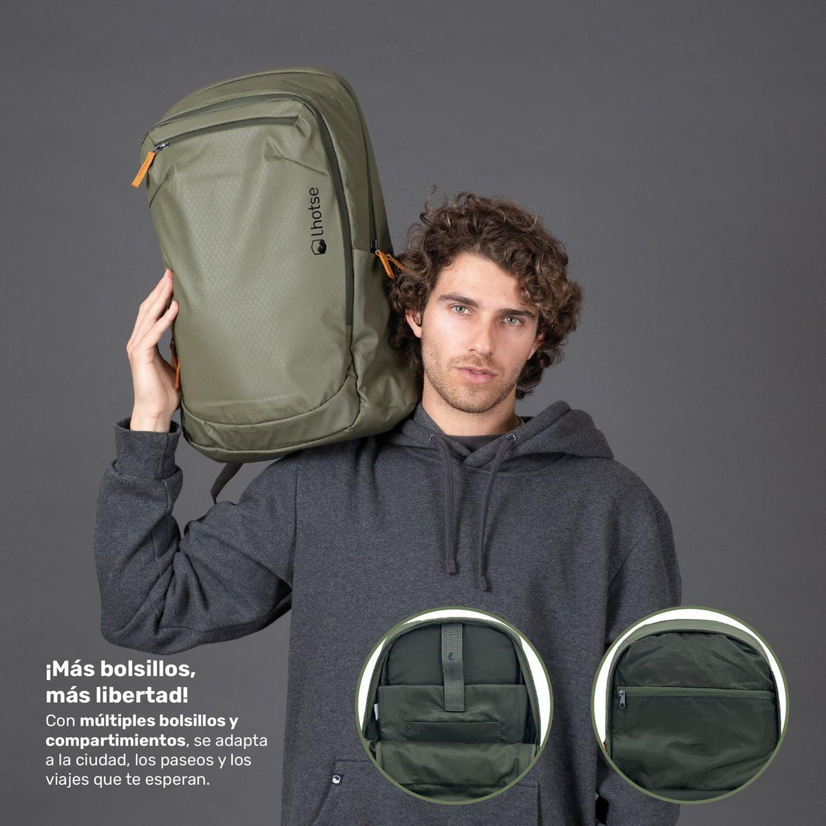 Mochila Pumori 22L detalle de cierres
