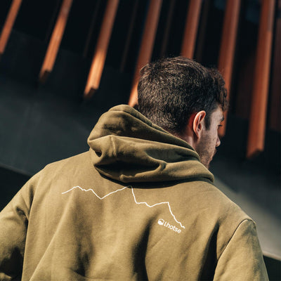 Polerón hombre hoodie Katmandú de algodón y poliéster, Lhotse