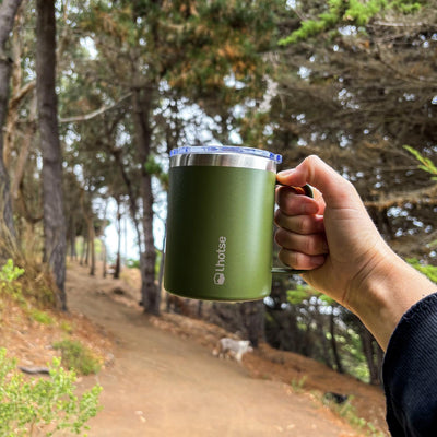 Taza térmica insulada Camping 350 ml verde, Lhotse