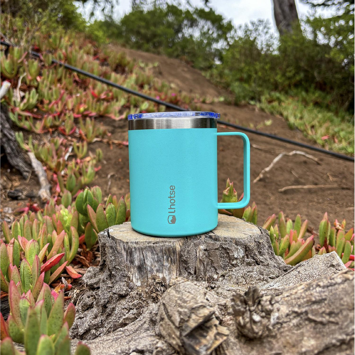 Taza térmica insulada Camping 350 ml azul, Lhotse
