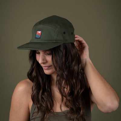 Jockey Wave five panel de algodón verde, Lhotse