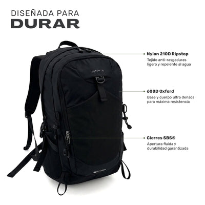 Mochila Latok 25L detalle del tejido ripstop