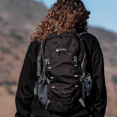 Mochila outdoor plegable 25L negra, Lhotse