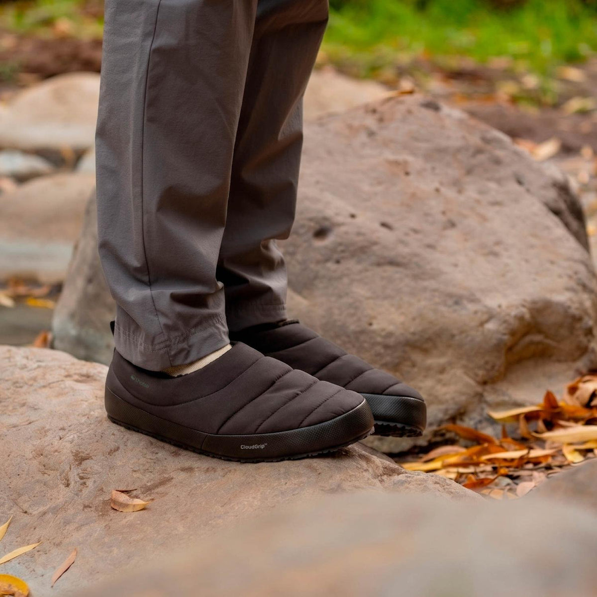 Pantuflas Nimbus detalle de la suela TPR CloudGrip