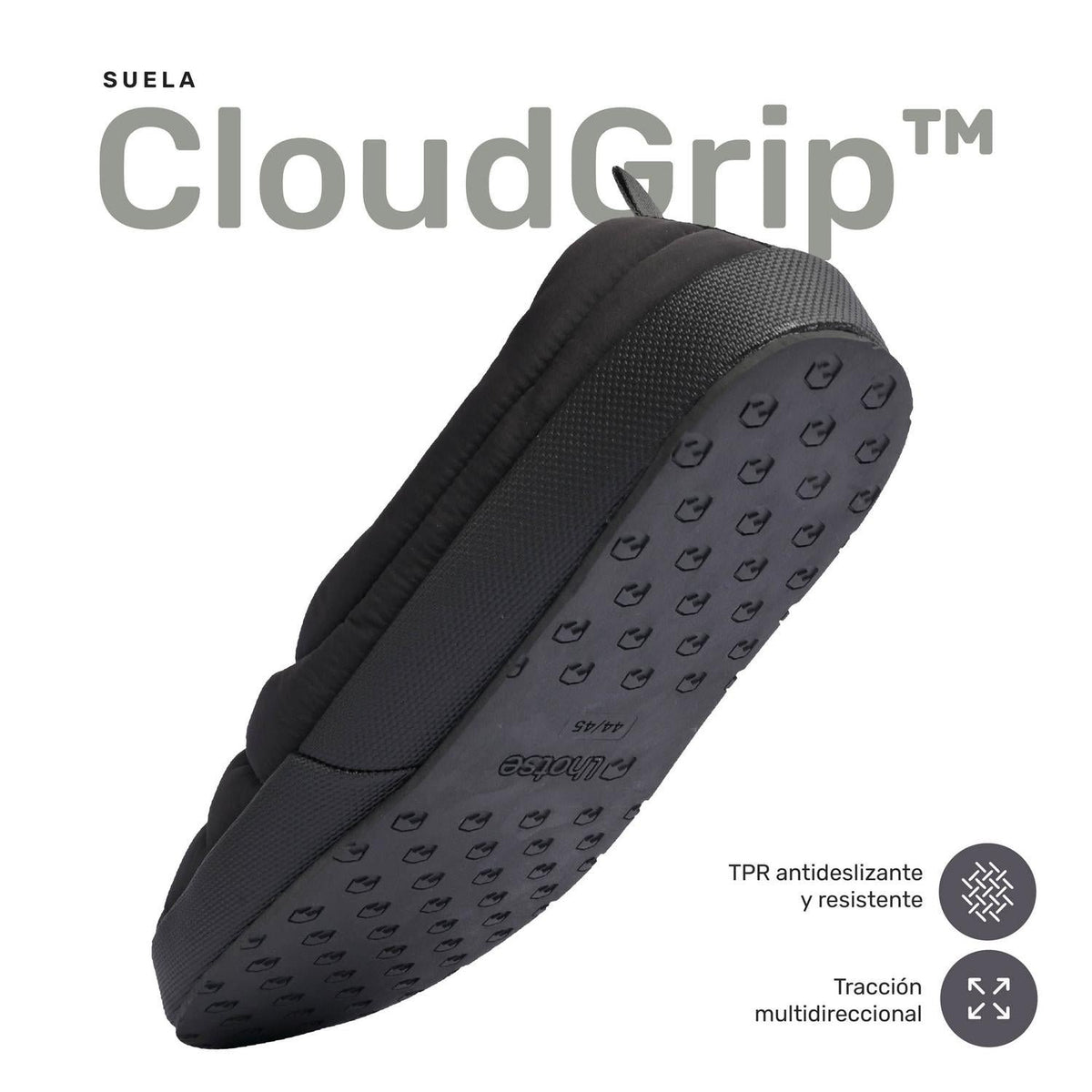 Pantuflas Nimbus en los cinco colores disponibles