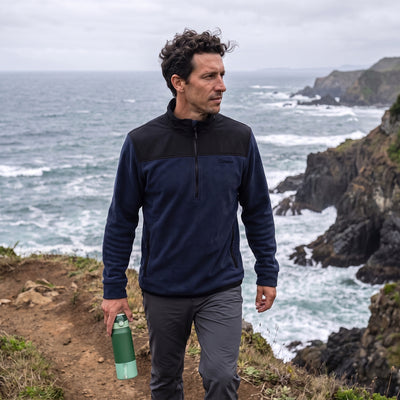Polar hombre half zip térmico con bolsillos Shar, Lhotse