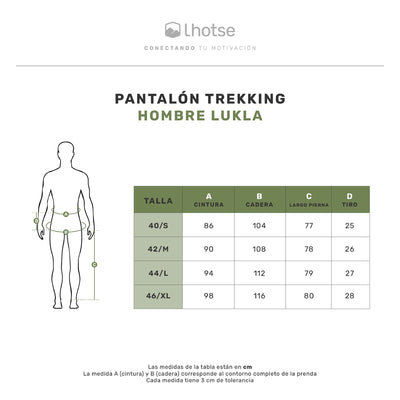Pantalón Lukla en gris y verde