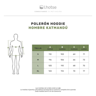 Polerón Katmandú en gris y verde