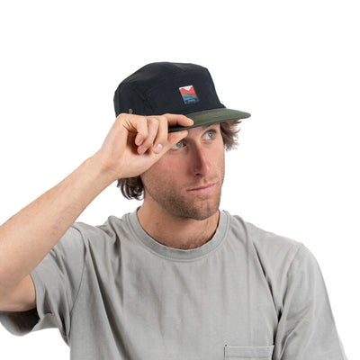 Jockey Wave five panel de algodón negro, Lhotse