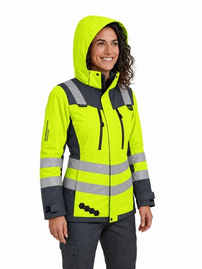 Parka Peregrin Orbital Mujer High Vis – Impermeable Térmica