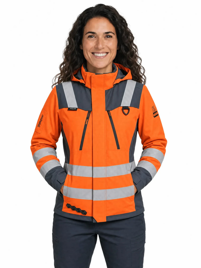 Parka Peregrin Orbital Mujer High Vis – Impermeable Térmica