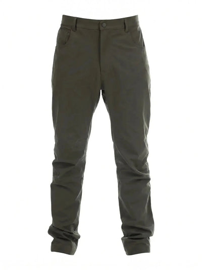 Pantalón Antiácido Hombre Oxwear Zuri – 2 - Way Stretch Secado Rápido Negro y Verde Oscuro Chile - Anditek